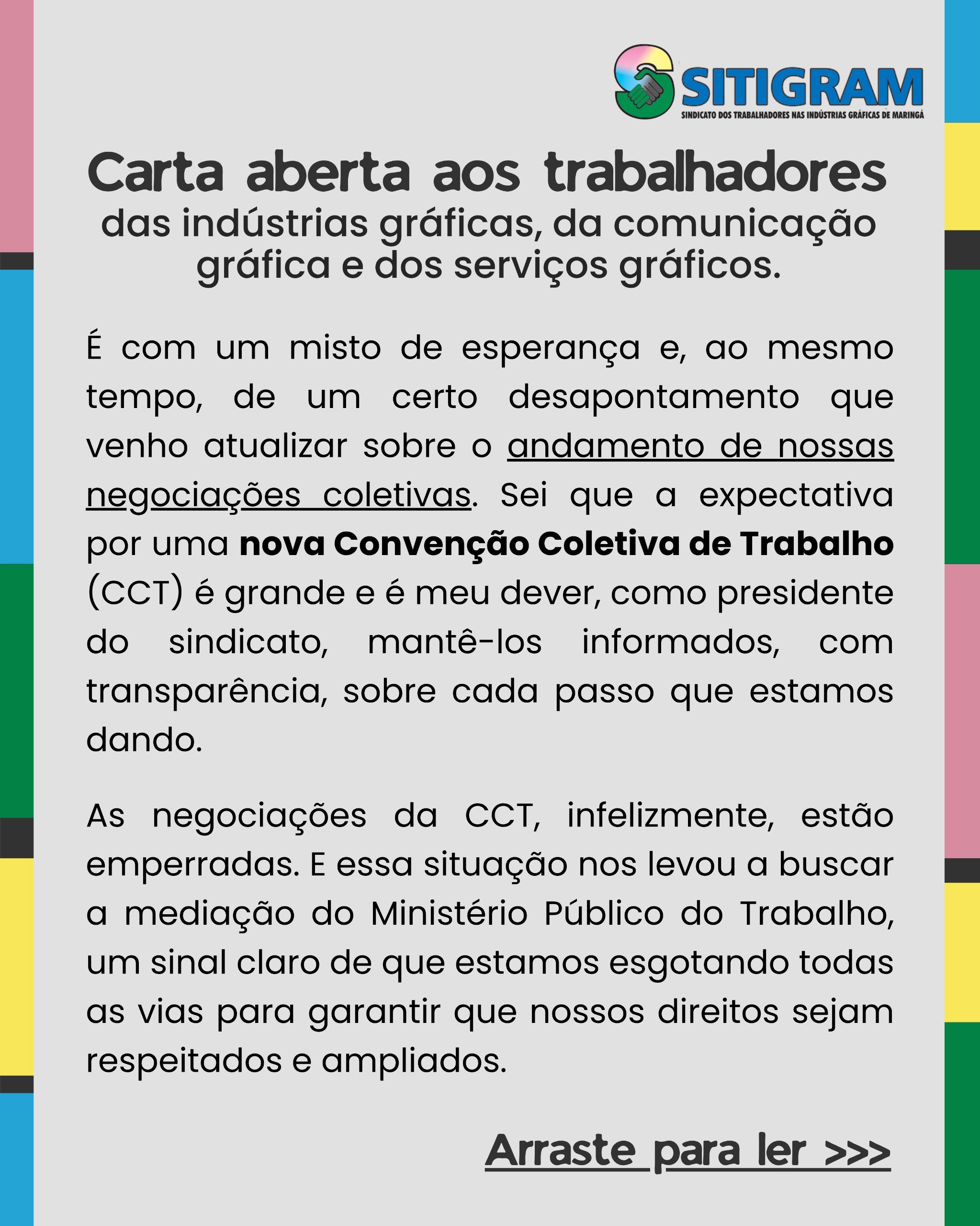 Carta aberta aos trabalhadores